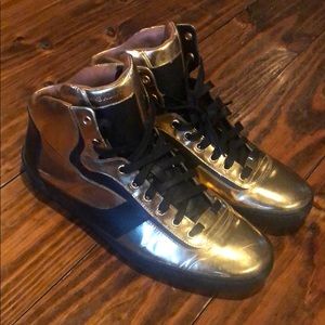 Bally Eros Gold Sneakers Mens 9